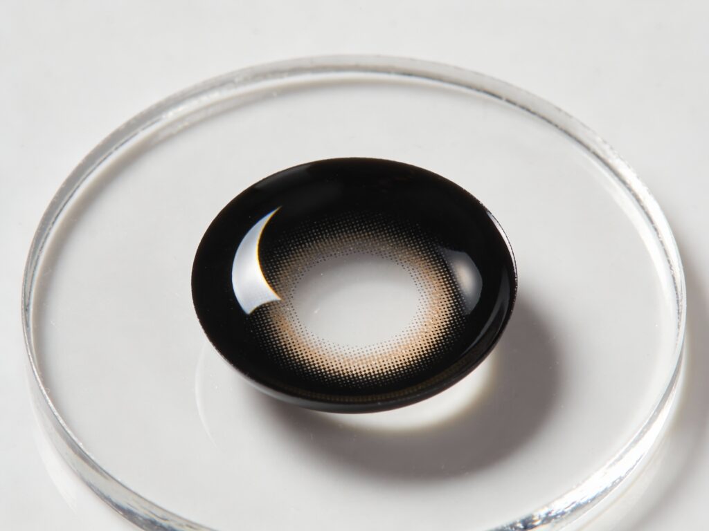 Premium Black Contact Lens Clean Product Shot
